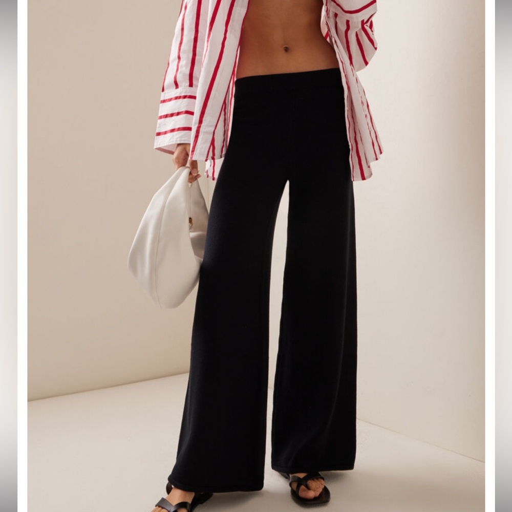 Elce Exclusive Lyla Cotton Wide-Leg Pants